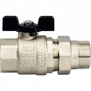 Кран шар. полнопроходной с амер. баб. ВН 1 1/4" (SVB-0007-000032) STOUT 