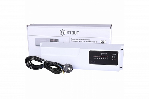Контроллер проводной термостатических клапанов L-5 STE-0101-005000  STOUT