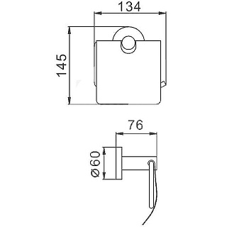 Держатель д/туалетной бумаги HB8303 HAIBA