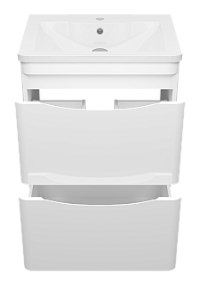 Комплект мебели 60 "Атлантик-60" напольная 2 ящ. глянцевая эмаль MISTY (ум.Аллегро-60)