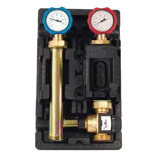 Группа насосная  с 3-х ходовым  1" без насоса в теплоизоляции, правая (RDG-1003-002501) ROMMER