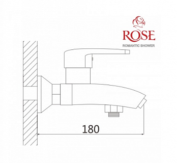 Смеситель д/ванны к/н  SHEVANIK белый/хром S5002F