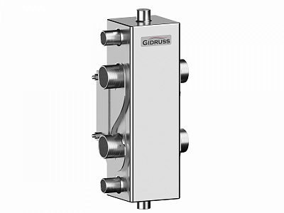 Гидравлич. разделитель GRSS-100-32 (Pmax=100 кВт, G 1 ¼˝, Qmax=4.3 м3/ч)  AISI304 (12 00100 05)