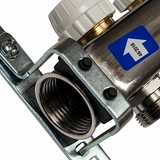 Коллектор 6-вых. нерж.ст. с расходомер. (SMS 0917 000006) STOUT 