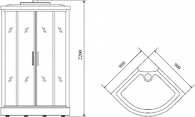   Timo Standart T-1109  (90*90*220)