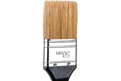 Кисть плоская STAYER "Universal", натуральная щетина, деревянная ручка, 50мм 0104-050