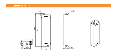 Котел электрический ZOTA Econom V2 SSR (комплект) -  15 (380 В) ВЫГОДА!