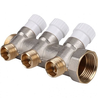 Коллектор распределительный 3/4 3 контура 1/2 (SMB 6851 341203) STOUT