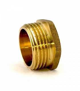 Заглушка 1 1/4" в трубу, штуцер, латунь M  VIEIR  DTH6