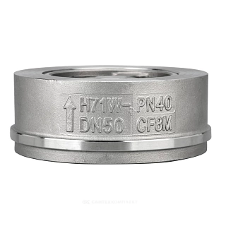 Обратный клапан осевой нерж.Ду 50 м/фл Ру 40 Benarmo (019-2475)