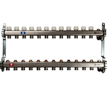 Коллектор 12-вых. нерж.ст. без расходомер. (SMS 0932 000012) STOUT  