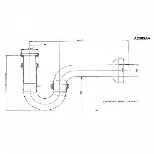 Сифон для раковины 1"1/4 хром Id.Standart А2305АА