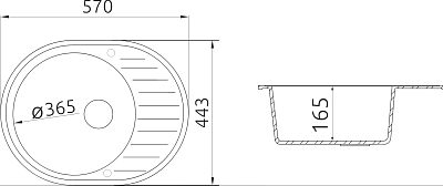Мойка гранит FOSTO КМ 58-45 (шоколад 121) с сифоном СНЯТ С ПРОИЗВОДСТВА