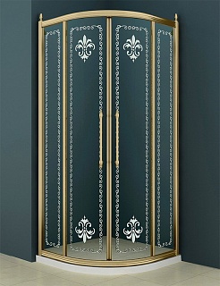 ДУШЕВОЙ УГОЛОК CEZARES RETRO A-R-2-100-SCORREVOLE-CP-Br