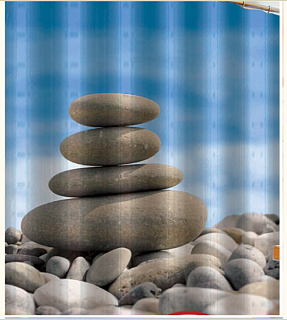 Штора д/ванной комнаты фотопринт 200х180 полиэстер (PH08)