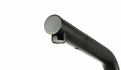 Смеситель д/кухни "URSUS" (7205BL) высокий излив черный LEMARK ВЫГОДА!!