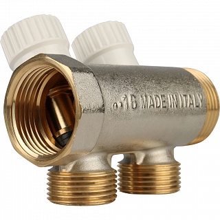Коллектор распределительный 1", 2 отвода 3/4"ЕК (SMB 6851 013402) STOUT