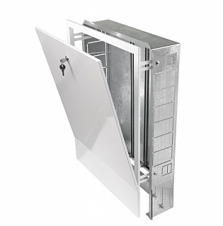 Шкаф коллекторный встраиваемый ШРВ-2 670x125x596 (6-7) STOUT(SCC-0002-000067)  