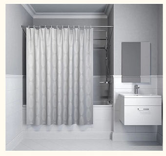 Штора для ванной комнаты, IDDIS, 200*180 см, полиэстер,BD05P18i11 
