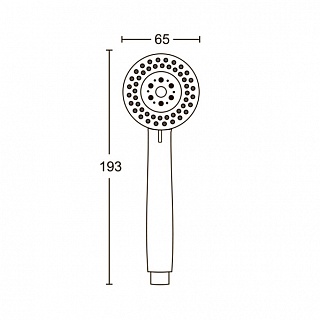 Лейка д/душа ARGO 3-х позиц. Z-ROZA  хром AGD 20.1372RP  ЛМ-72  