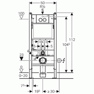   / GEBERIT 458.122.11.1 Duofix Plattenbau   