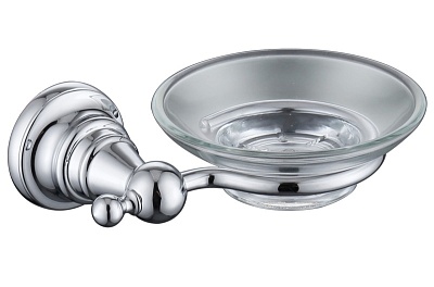 Держатель мыльницы(стекло) KH-2203 KAISER хром (латунь)