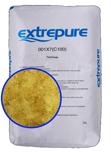Смола ионообменная EXTREPURE 001*7 Na (FG) меш. 25 л (1,9 г-экв)