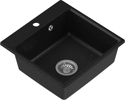 Мойка гранит FOSTO NOVA 44-44 (черный) без сифона 