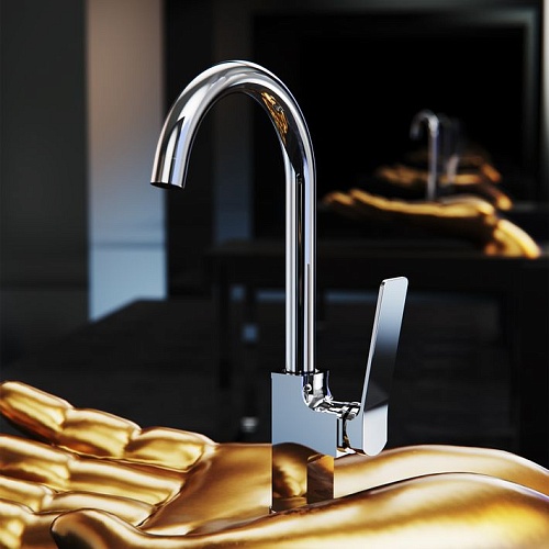 Смеситель д/кухни "YOKOHAMA" (YOK-1013) высокий излив TOKITO