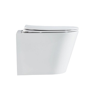 Унитаз подвесной безободковый Vincea "Piatti" Tornado белый .сиденье slim м/л  VT1-11T ВЫГОДА