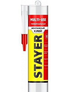 Клей монтажный "STAYER" Professional универсальный (280мл.) (12) 41321 ВЫГОДА