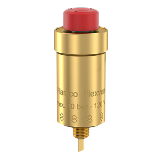Воздухоотводчик попл. Flexvent  1/2" НР PN10, T=120°C  с отсечным клапаном (89000) Flamco