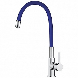 Смеситель д/кухни KLIO d35 синий, гибкий излив  3510L ARGO 41036 