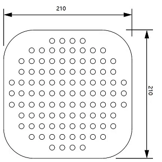 Душевая система G-lauf (UST-1080) без смесителя хром