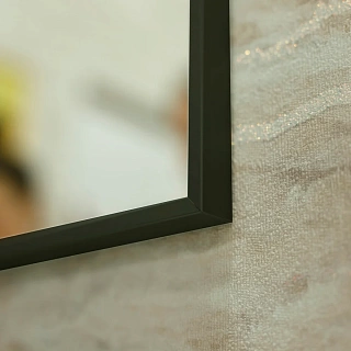Зеркало 100 "BELBAGNO SPC-AL-1000-800 Nero черная рама
