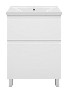 Комплект мебели 60 "Лаки-60" напольная 2 ящ. белый MISTY (ум.Royce Abby-60)