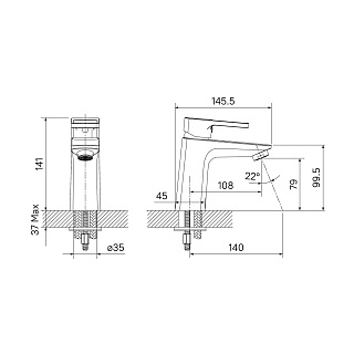 Смеситель для умывальника, Bild, IDDIS, BILSB00i01