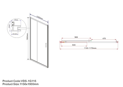    VINCEA Garda 1,15   / VDS-1G115CL