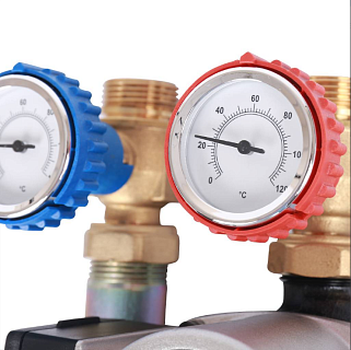 Группа насосная с 3-х ход. прив. смес. 3/4" с насосом Grundfos UPSO 15-65 130 SDG-0007-002002 STOUT