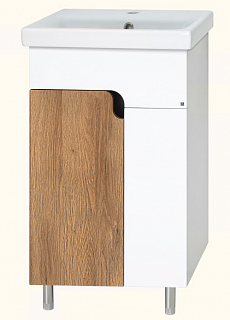 Комплект мебели 50 "Примула-50" напольная дуб/белый MISTY (ум.MODUO Slim-50) СНЯТО С ПРОИЗВОДСТВА    АКЦИЯ!!!!