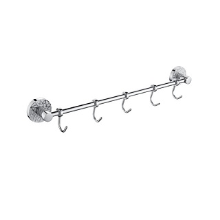 Вешалка с 5-ю крючками с белой мозаикой GFmark (3215)