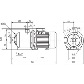 Насос MHI 804-1/10/E/3-380-50-2 (9169386) WILO