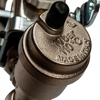 Коллектор 13-вых. нерж.ст. с кранами, терм., воздухоотв.. (SMS 0912 000013) STOUT