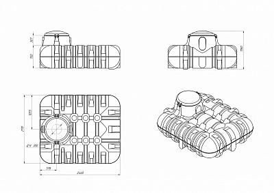 Емкость подземная R3000л