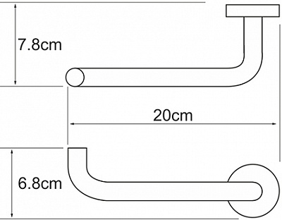 Держатель д/туал бумаги без крышки WasserKRAFT K-6296
