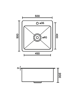    GFfrank 50*50  (2,0/0,6 /200)    (  ) (50502B/G)