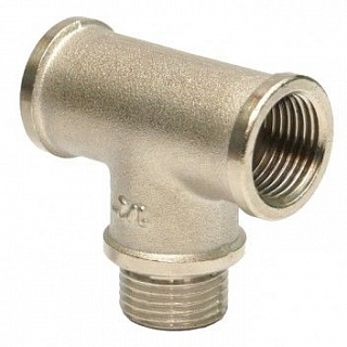 Тройник 1/2" г/ш/г ник. GF (60/10) (SFT-0065-121212)