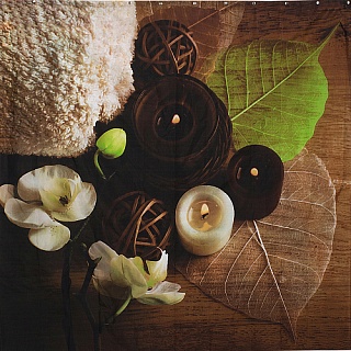 Штора д/ванной комнаты фотопринт 200х180 полиэстер (PH18)