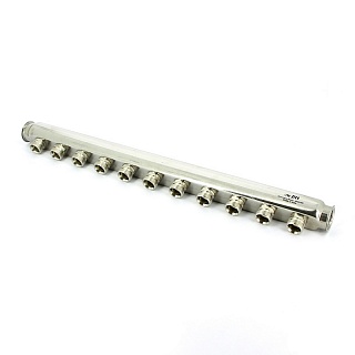 Коллектор ВВ 1" 10 выхода 3/4"EK  нерж. сталь(430I4310) UNI-Fitt