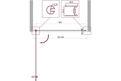    BelBagno UNO-B-1-75-C-Cr  